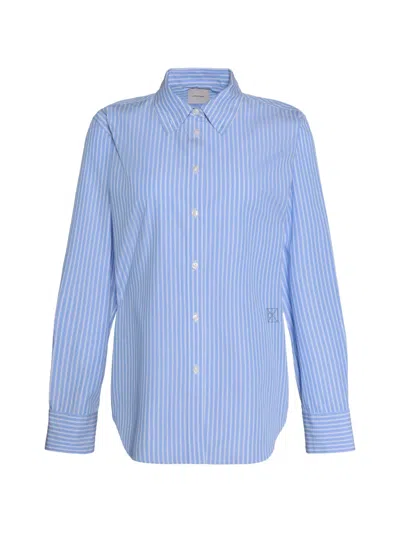 Calvin Klein Vertical-stripe Shirt In Blue