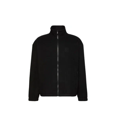 Calvin Klein Veste Ample En Laine Mélangée In Black