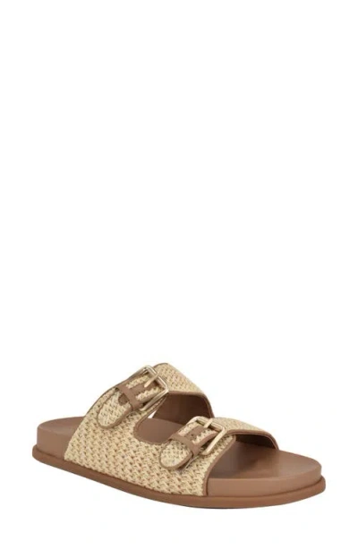 Calvin Klein Vibe Two-strap Sandal In Light Natural