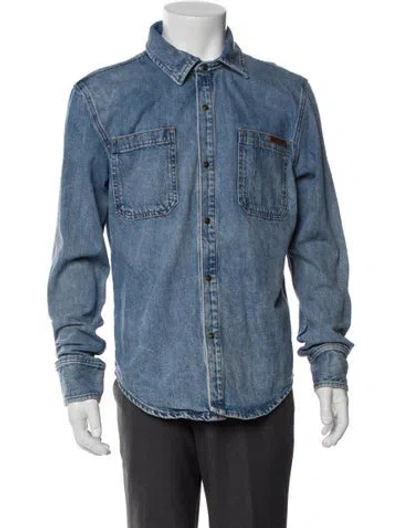 Pre-owned Calvin Klein Vintage 1990's Denim Jacket In Blue