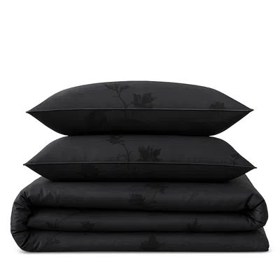 Calvin Klein Vintage Botanical Duvet Cover Set, King In Black