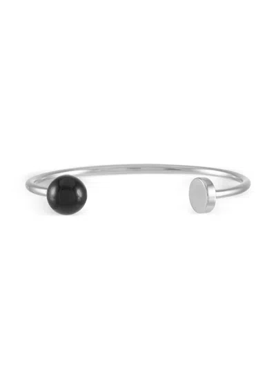 Pre-owned Calvin Klein Vintage Bubbly Stainless Steel Bracelet In Silver