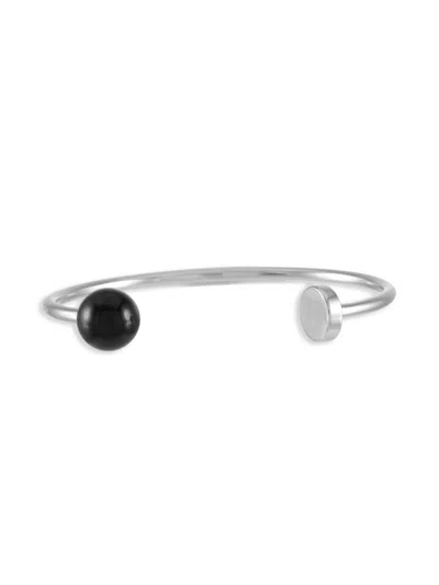 Pre-owned Calvin Klein Vintage Bubbly Stainless Steel Bracelet In Silver