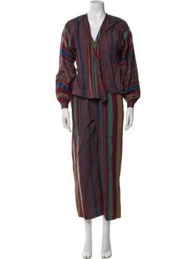 Pre-owned Calvin Klein Vintage Late 1970's - Early 1980's Pant Set In Multi