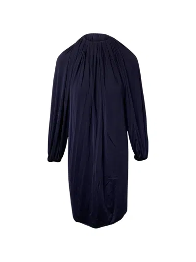 Pre-owned Calvin Klein Vintage Shift Silhouette Dress In Blue