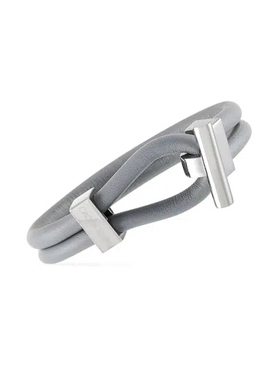 Pre-owned Calvin Klein Vintage Stainless Steel Bracelet In White