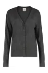 Calvin Klein Viscose Cardigan In Gray