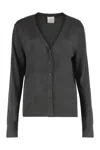 Calvin Klein Viscose Cardigan In Gray