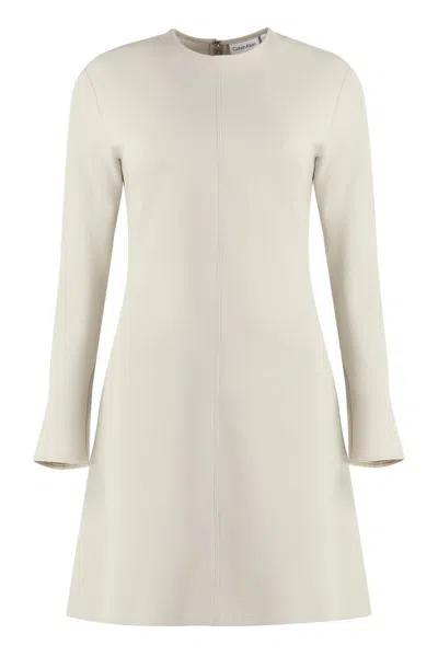 Calvin Klein Viscose Dress In White