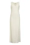 Calvin Klein Tech Texture Bias Ankle Dress In White