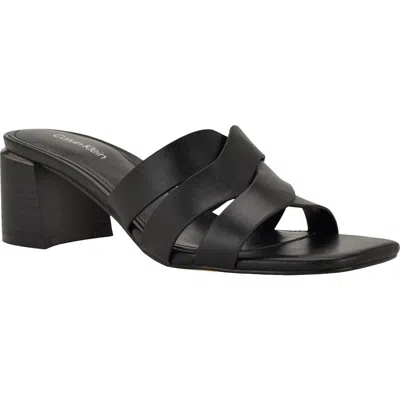 Calvin Klein Vivianna Slide Sandal In Black