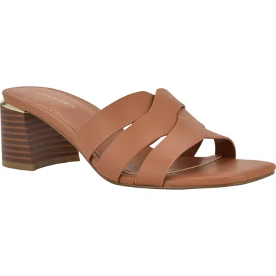 Calvin Klein Vivianna Slide Sandal In Brown