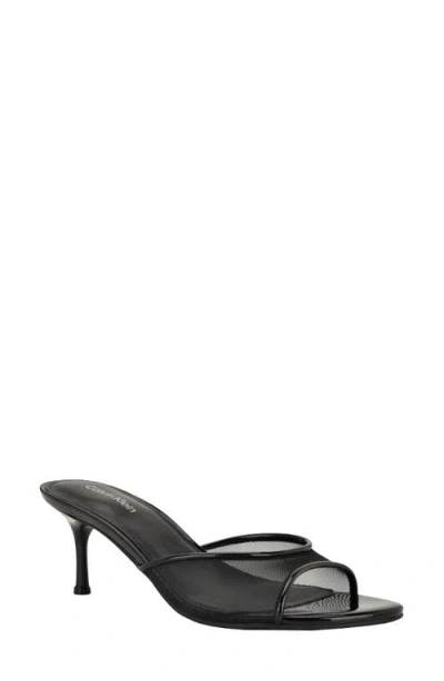Calvin Klein Vixie Slide Sandal In Black