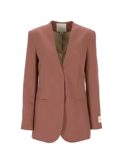 Calvin Klein V-neck Jacket In Pink