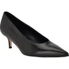 Calvin Klein Voneta Pointed Toe Kitten Heel Pump In Black