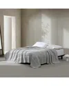 Calvin Klein Waffle Stripe Cotton Blanket