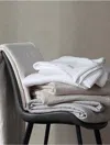 Calvin Klein Waffle Stripe Cotton Blanket