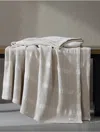 Calvin Klein Waffle Stripe Cotton Blanket
