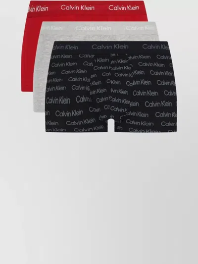 Calvin Klein Waistband Pack Of Three In Black