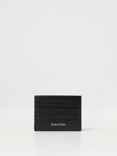 Calvin Klein Leather Men's Wallet In Black