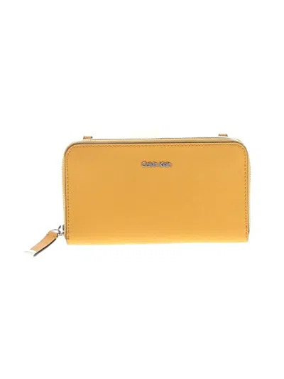 Pre-owned Calvin Klein Wallet In Orange