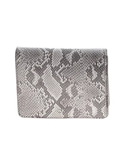 Pre-owned Calvin Klein Wallet In Silver