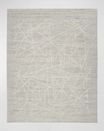 Calvin Klein Wander Hand-woven Taupe Rug In White