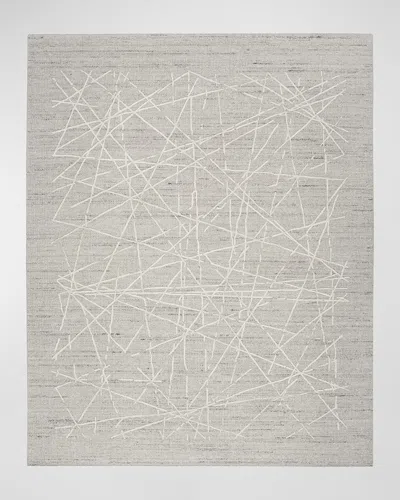 Calvin Klein Wander Hand-woven Taupe Rug In White