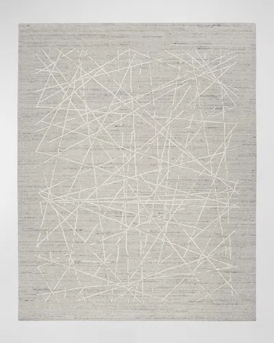 Calvin Klein Wander Hand-woven Taupe Rug In White