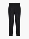 Calvin Klein Washable Soft Wool Cropped Pants In Nero