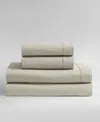Calvin Klein Washed 200-thread Count Cotton 3-pc. Sheet Set, Twin Xl In Absinthe Green