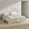Calvin Klein Washed 200 Thread Count Percale Sheet Set In Light Beige