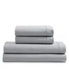Calvin Klein Washed Percale 4 Piece Sheet Set, King In Medium Grey