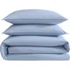 Calvin Klein Washed Percale Comforter & Sham Set In Chambray Blue