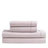 Calvin Klein Washed Percale Cotton 4 Piece Sheet Set, King In Pink