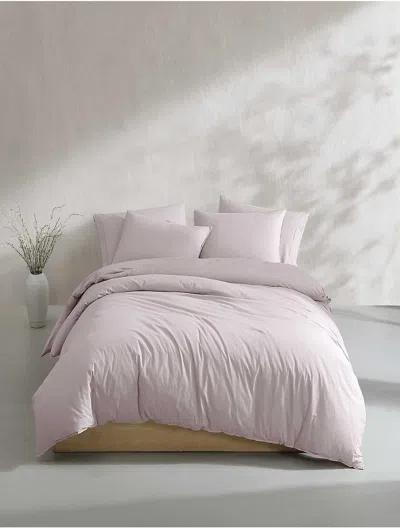 Calvin Klein Washed Percale Cotton Duvet Cover Set