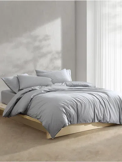 Calvin Klein Washed Percale Cotton Duvet Cover Set