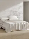 Calvin Klein Washed Percale Cotton Sheet Set In Light Beige