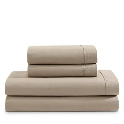Calvin Klein Washed Percale Cotton Sheet Set, Twin