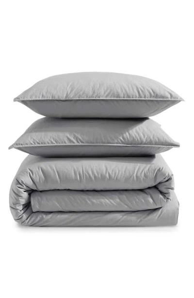 CALVIN KLEIN CALVIN KLEIN WASHED PERCALE DUVET & SHAMS SET
