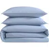Calvin Klein Washed Percale Duvet Cover & Sham Set In Chambray Blue