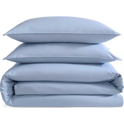 Calvin Klein Washed Percale Duvet Cover & Sham Set In Chambray Blue