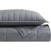 Calvin Klein Washed Percale Quilt & Shams Set In Gray