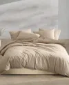 Calvin Klein Washed Percale Solid 2-pc. Comforter Set, Twin/twin Xl In Camel Brown