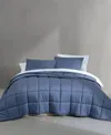 Calvin Klein Washed Solid Reversible Plush 7-pc. Comforter Set, Queen