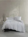 Calvin Klein Washed Texture Cotton Jacquard Duvet Cover Set