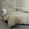 Calvin Klein Washed Texture Cotton Jacquard Duvet Cover Set, King In Green