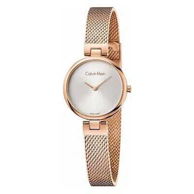 Pre-owned Calvin Klein Watch  Authentic Steel Women's Rose Gold K8g23626