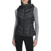 Calvin Klein Water Resistant Chevron Quilted Puffer Vest In Black