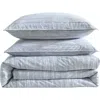 Calvin Klein Wavy Stripe Washed Percale Comforter & Sham Set In Blue